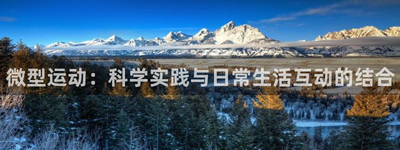 k1体育官网下载招商电话是多少啊:微型运动:科学实践与日常生